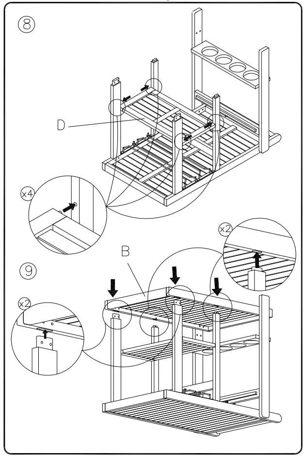 ASHLEY P030 660 661 Kailani Serving Cart - Fig 4