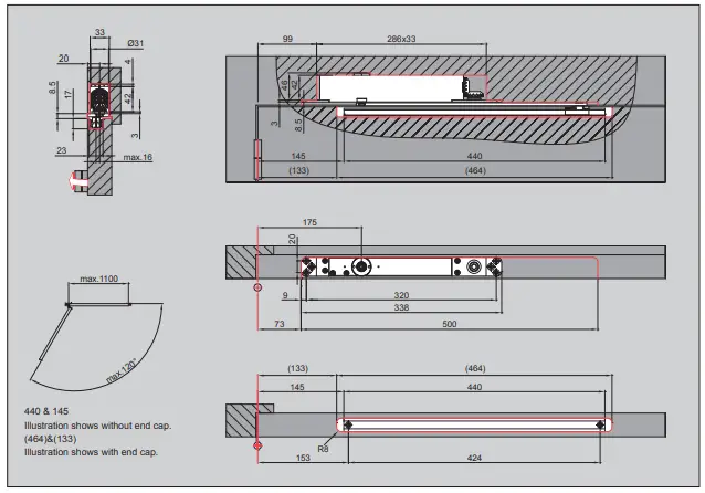allgood 9133N Fully Concealed Door Closer-FIG3