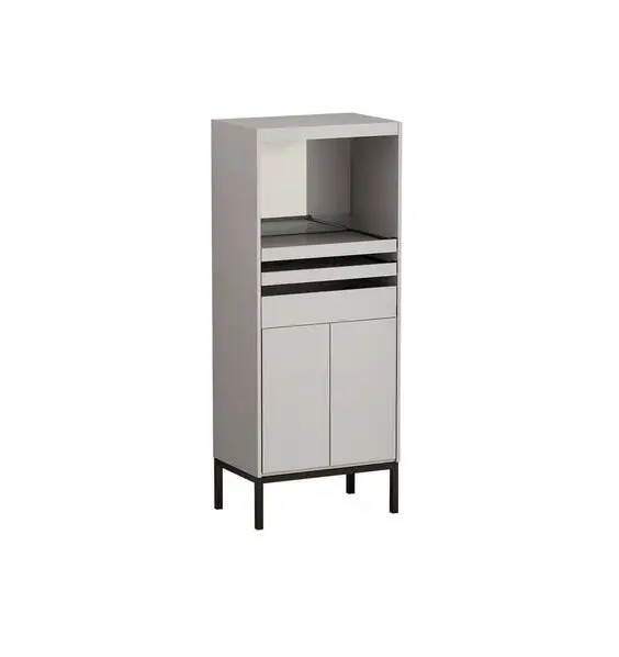 Fufu Gaga Ljy-kf250014-01 1.5-in W X 60-in H X 15.1-in D Gray Unfinished Blind Corner Instructions