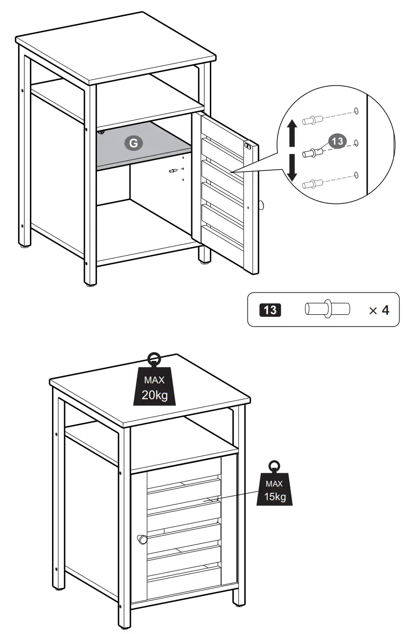 O DADDY BROD62-NS Bedside Tables - fig 15