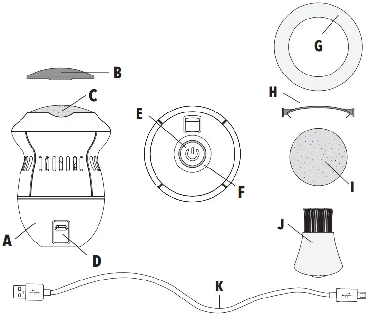 Pedi Vac Rechargeable Electronic Foot File and Callus Remover Kit - Figure 1
