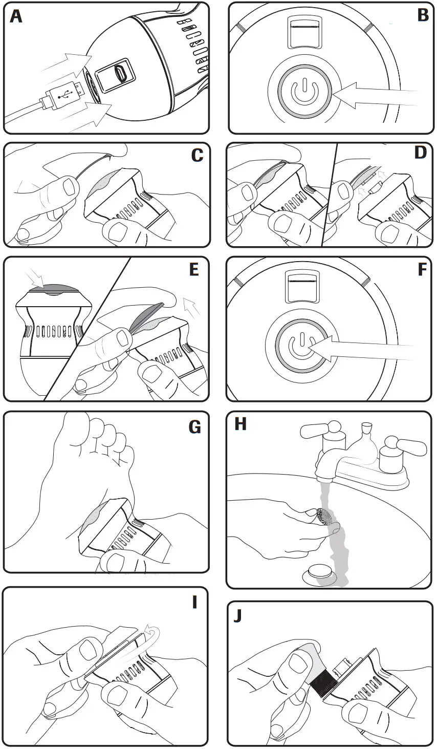 Pedi Vac Rechargeable Electronic Foot File and Callus Remover Kit - Figure 2