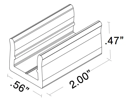 Pvc Low Profile Mount Clip