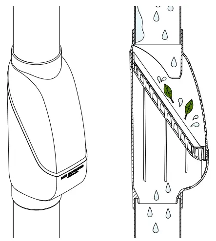 RAIN HARVESTING RHSTR01 Leaf Eater Stream with The Hood - HOW IT WORKS