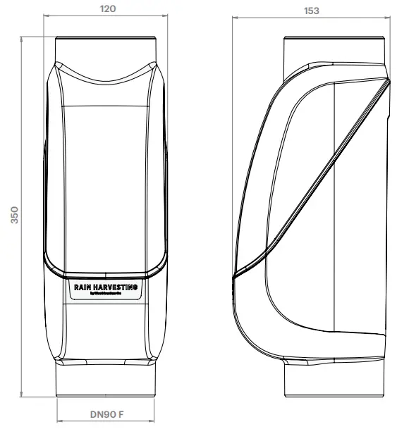 RAIN HARVESTING RHSTR01 Leaf Eater Stream with The Hood - Stream with The Hood