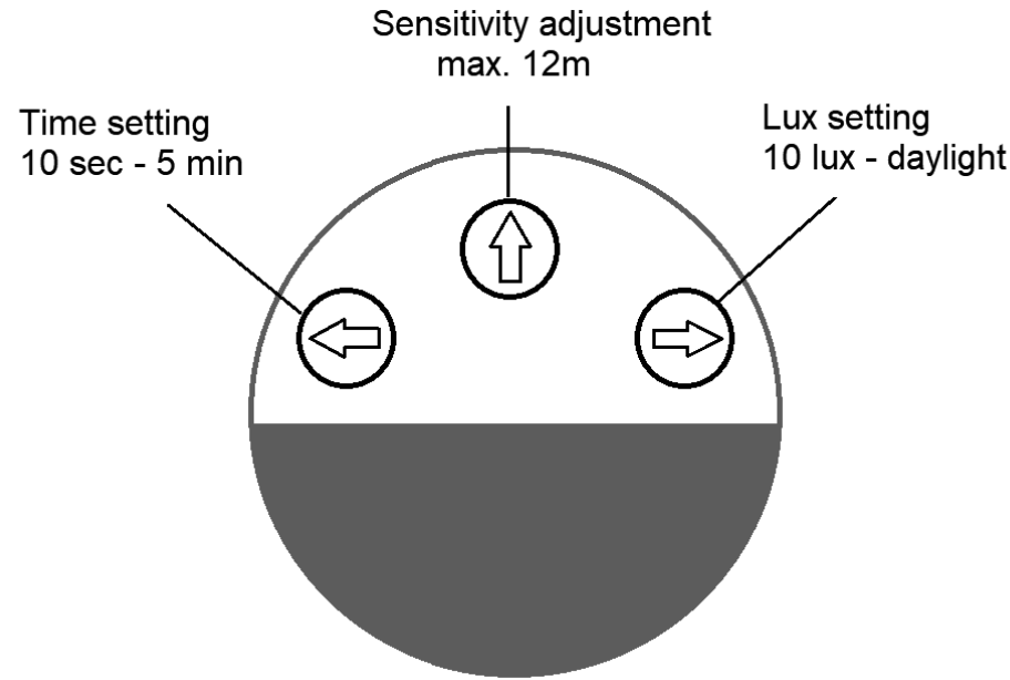 Knightsbridge EAPIR1BK Eamon IP44 Black GU10 Single Wall light - fig