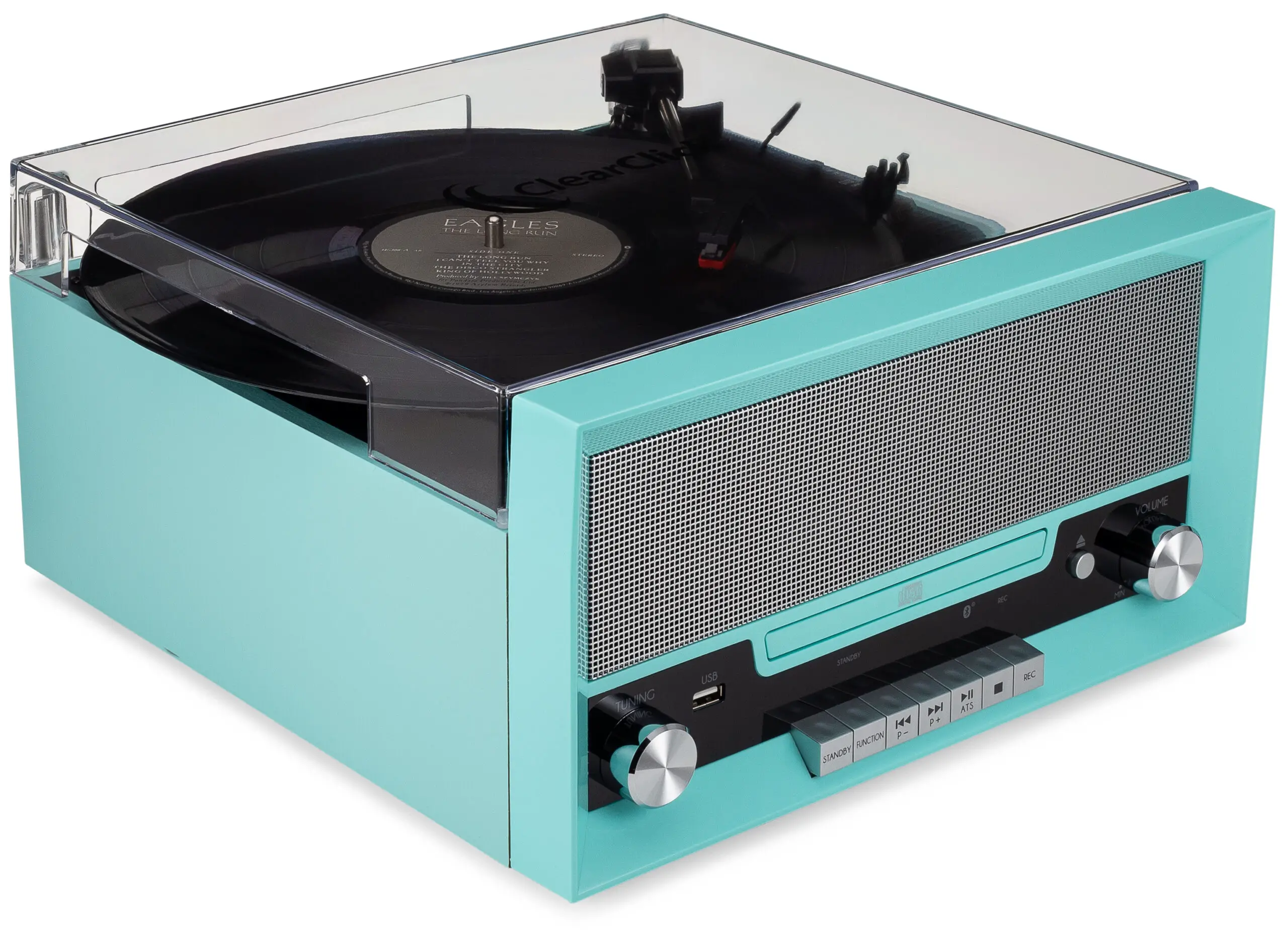 VT33 ClearClick All-In-One Vintage Style Turntable-fig1