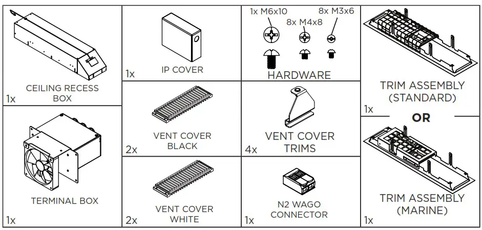 BROMIC BH3623008 Recess Kit For Platinum Heater - Product Overview 1