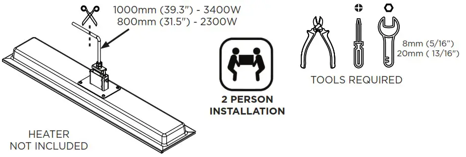 BROMIC BH3623008 Recess Kit For Platinum Heater - Product Overview 2