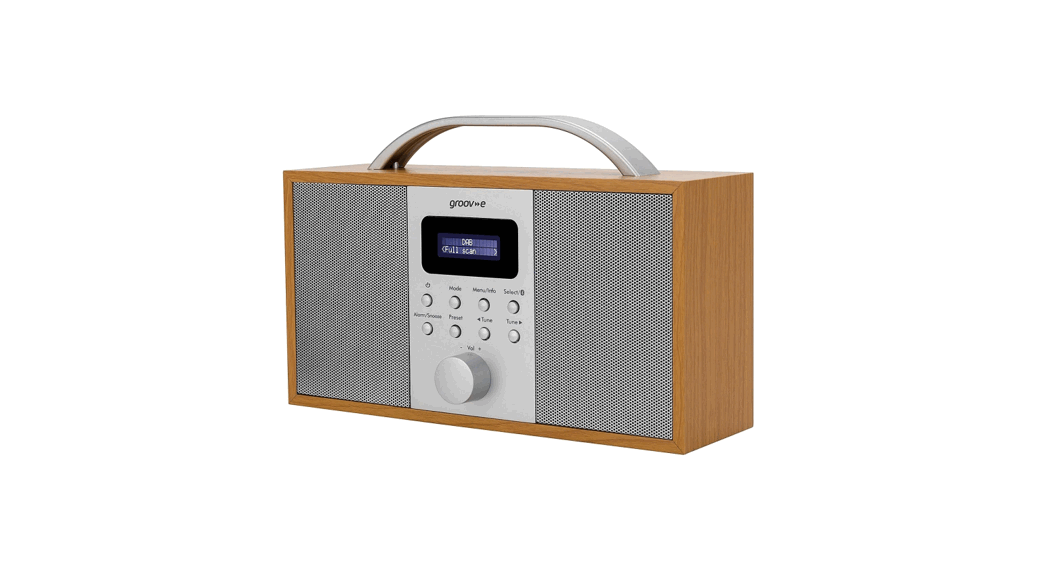 Groov-e Gv-dr08 Boston Wooden Dab And Fm Radio With Bluetooth User Manual