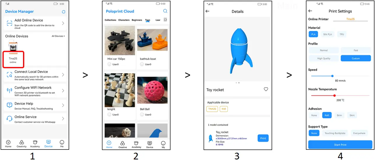 WEEFUN TINA2S - Print model