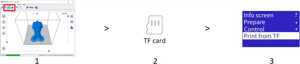 WEEFUN TINA2S - Send files by TF card
