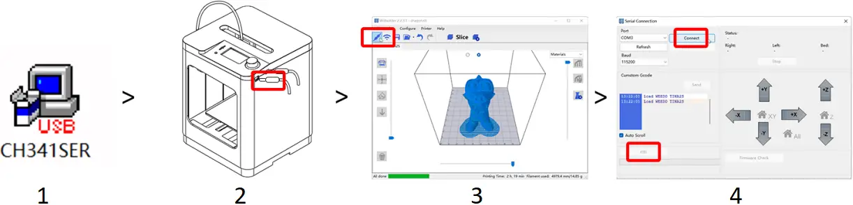 WEEFUN TINA2S - Send files by USB