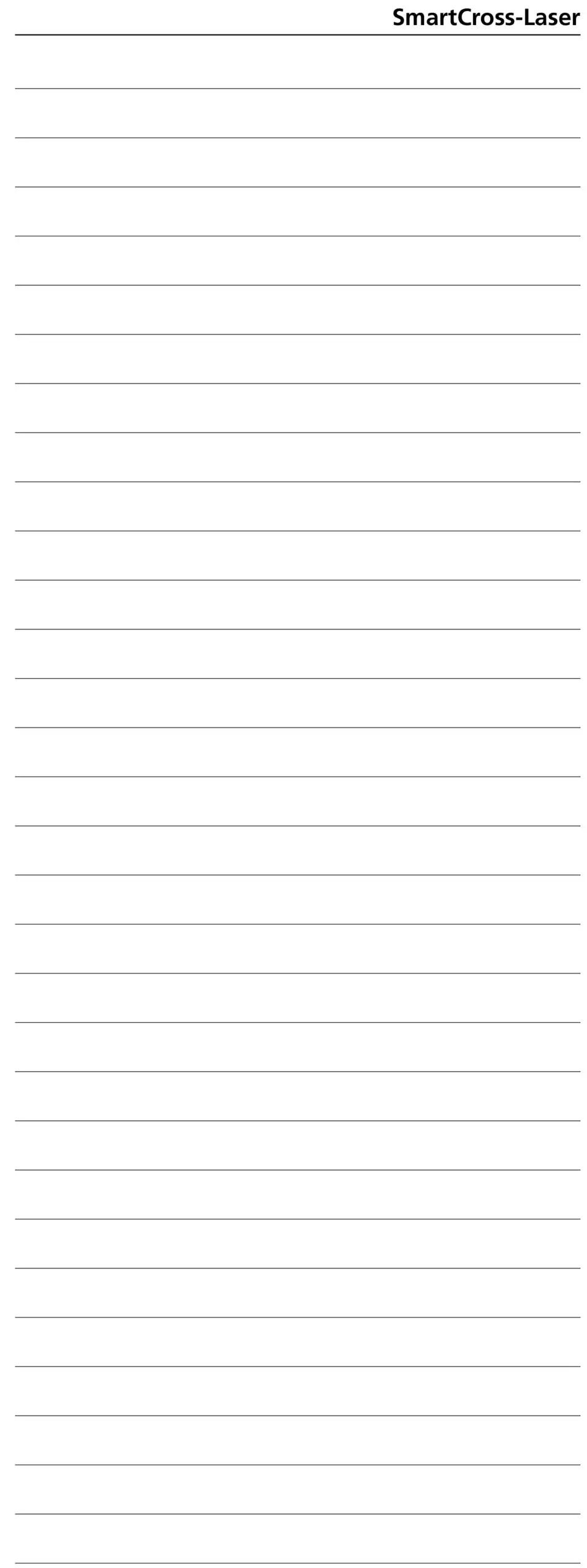 Laserliner 081.115A SmartCross Laser - Notes