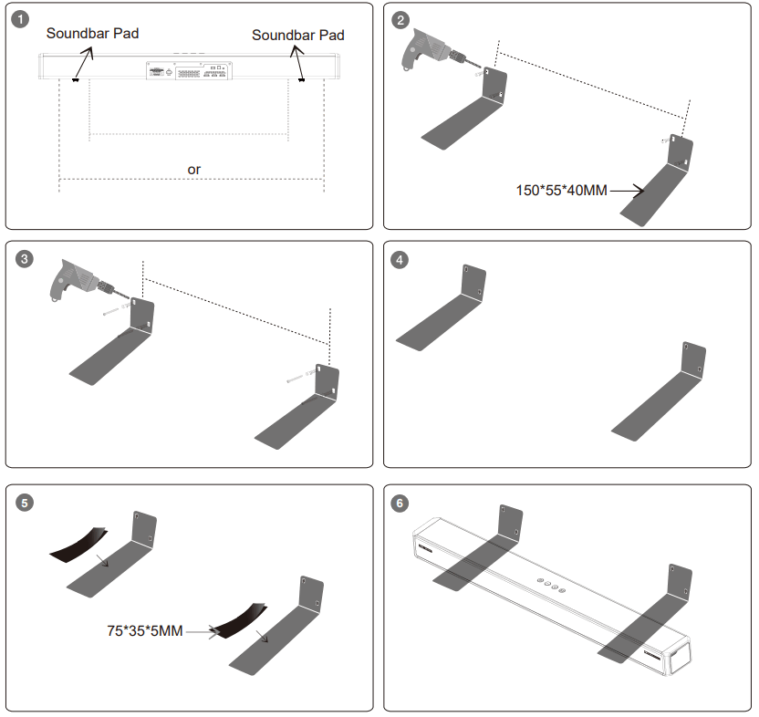 MAJORITY 1000002681 Soundbar with Wireless Subwoofer - Sound Bar 1