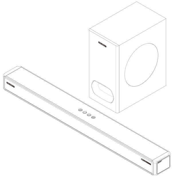 MAJORITY 1000002681 Soundbar with Wireless Subwoofer