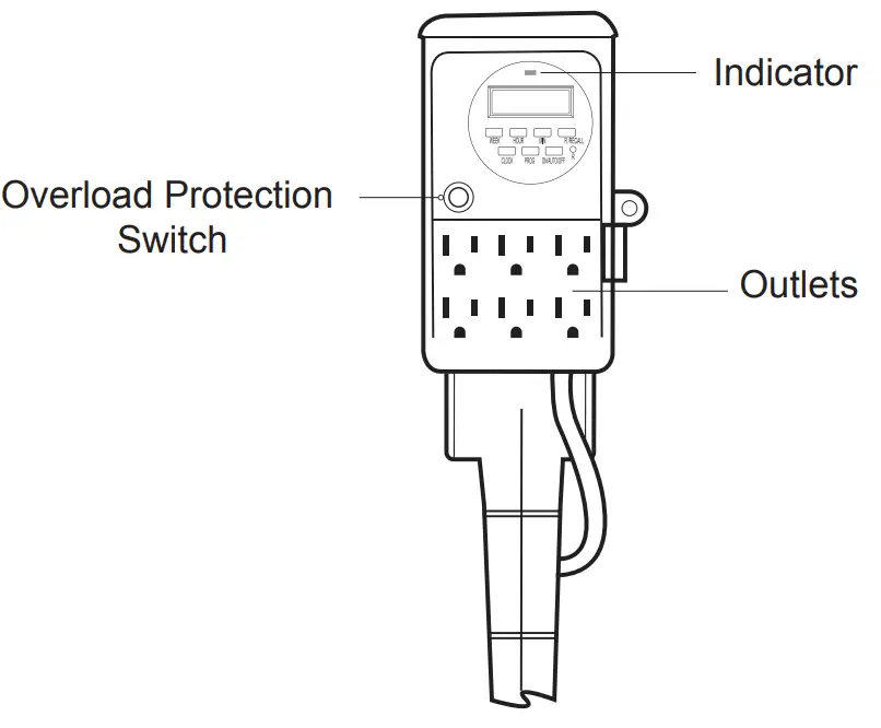 dewenwils HOYS22A Outdoor Digital Yard Stake Timer