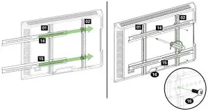 SANUS Full Motion Wall Mount for 37 80 TVs - TV Interface 1