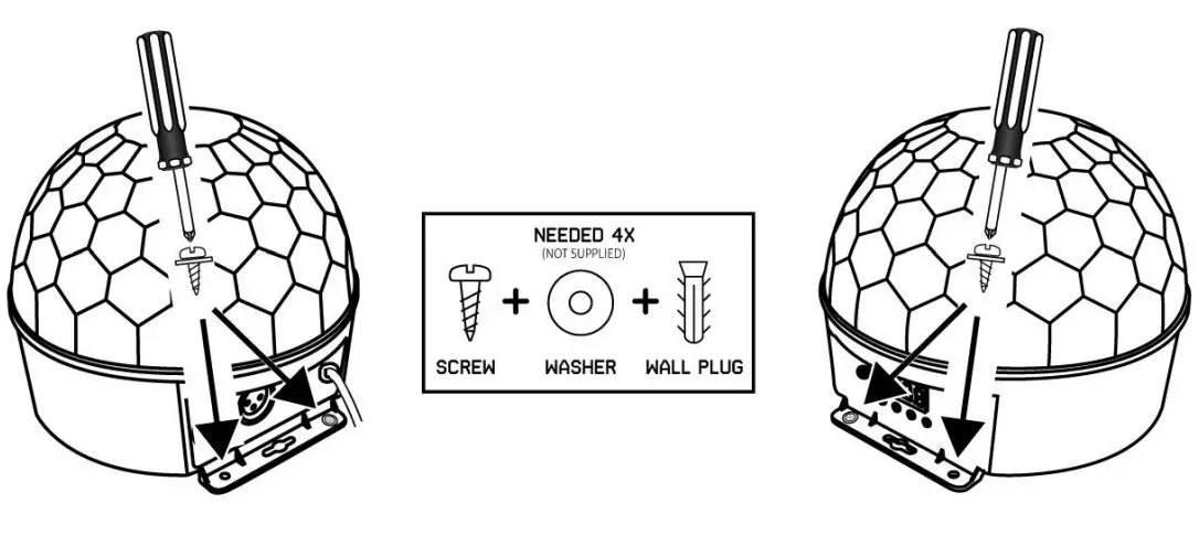beamZ JB90R Mini Star Ball DMX LED 9 Colours-5