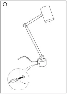 IKEA NYMÅNE Work Wall Lamp-- Work Wall L