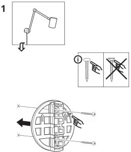 IKEA NYMÅNE Work Wall Lamp-- Work Wall Lalmk