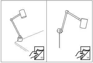 IKEA NYMÅNE Work Wall Lamp-- Work Wall Lamp