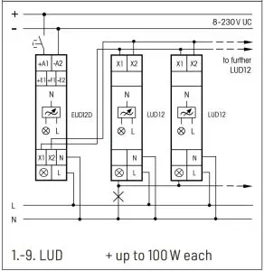 Increase of capacity for one lamp