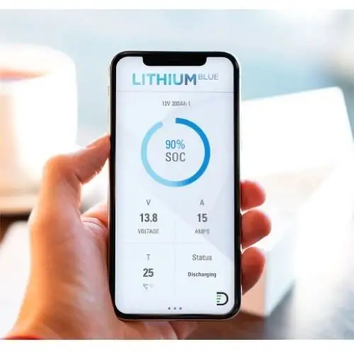 Discover DLB-G24-12V Lithium Blue 12V 100Ah Battery with BMS and Bluetooth