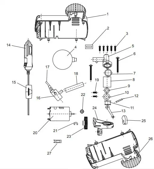 PITTSBURGH 63152 Portable Inflator fig2