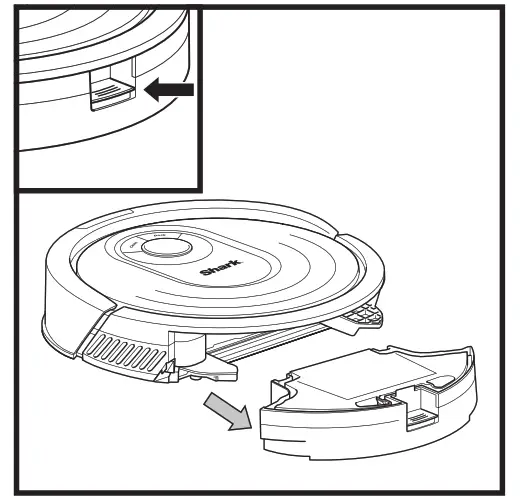 Shark AL Robot Wet-Dry Robot Floor Cleaner - EMPTYING THE DUST BIN