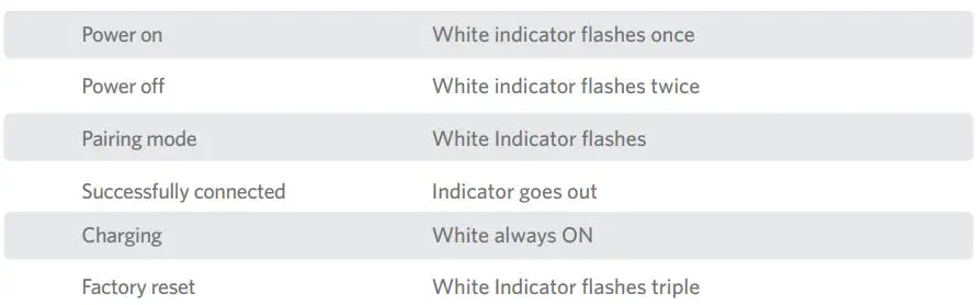 Shenzhenshi Youer Keji Youxiangongsi RAVESOUND X1 True Wireless Earbuds User Manual - Earbuds LED Indicator