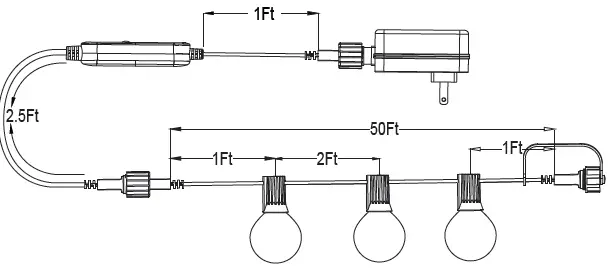 Shenzhen Andysom Lighting SSL-CWS1450 Smart LED String Light fig 2