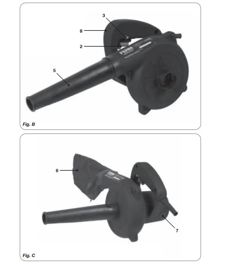 FERM Electric Blower EBM1003 - Fig