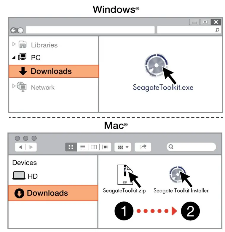 SEAGATE One Touch HDD Ultra-Small Portable External SSD - Install Toolkit