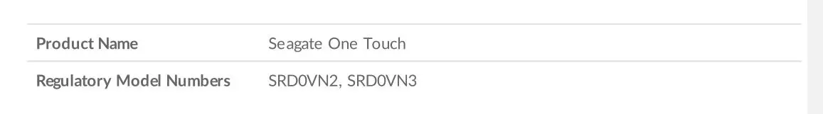 SEAGATE One Touch HDD Ultra-Small Portable External SSD - Regulatory Compliance