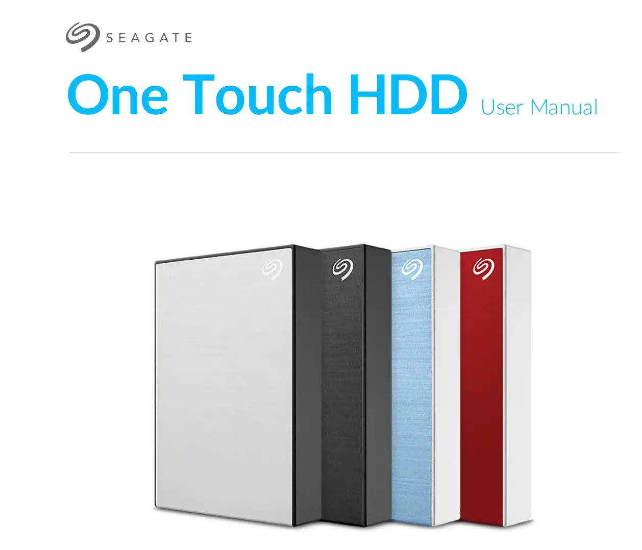SEAGATE One Touch HDD Ultra-Small Portable External SSD User Manual