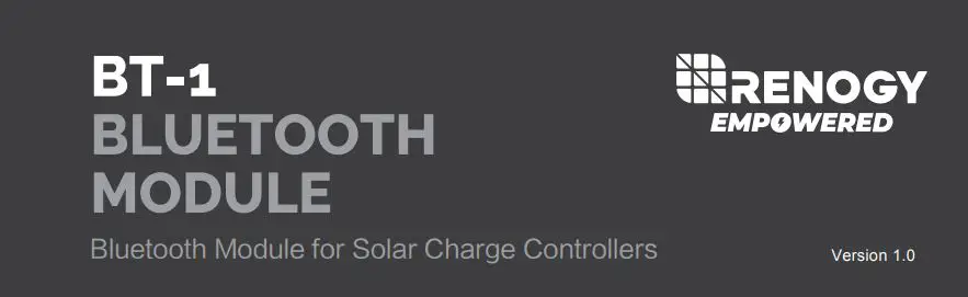 RENOGY Bt-1 Bluetooth ModuleBt-1 Bluetooth Module