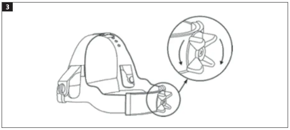 BLUEWEAR 014276 Protective Visor Instruction Manual - Adjusting The Size