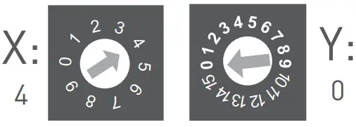 DALI address setting Wiring diagram