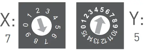 DALI address setting Wiring diagram