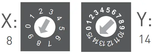 DALI address setting Wiring diagram