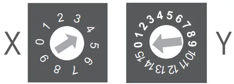 DALI address setting Wiring diagram