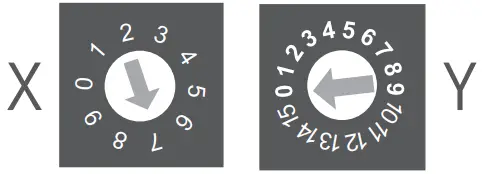 DALI address setting Wiring diagram