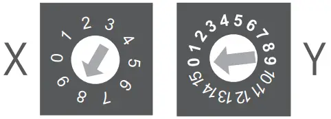 DALI address setting Wiring diagram