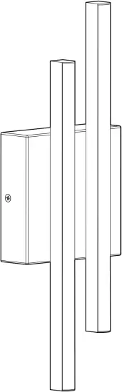 artika OUT-GRC-HD2BL LED Wall light - Grid