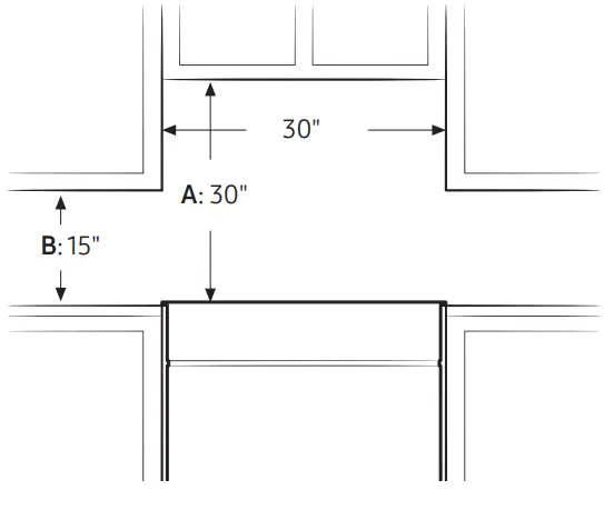 SAMSUNG NE63T8951SS Electric Range - dimensions