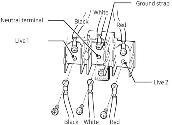 SAMSUNG NE63T8951SS Electric Range - power cord2