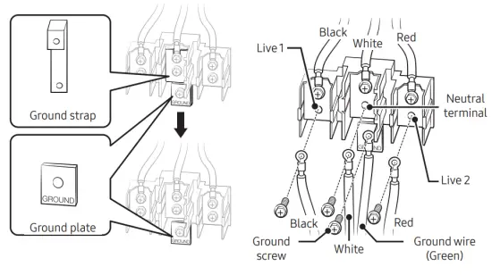 SAMSUNG NE63T8951SS Electric Range - power cord3