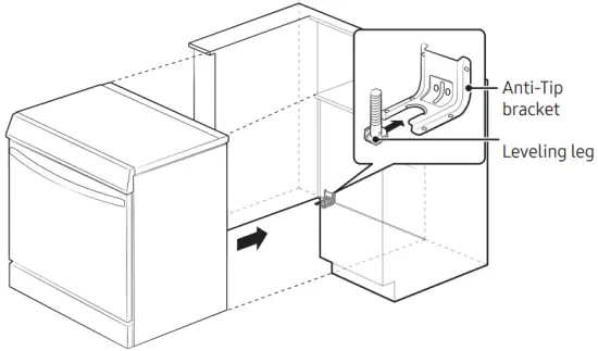 SAMSUNG NE63T8951SS Electric Range - receptacle