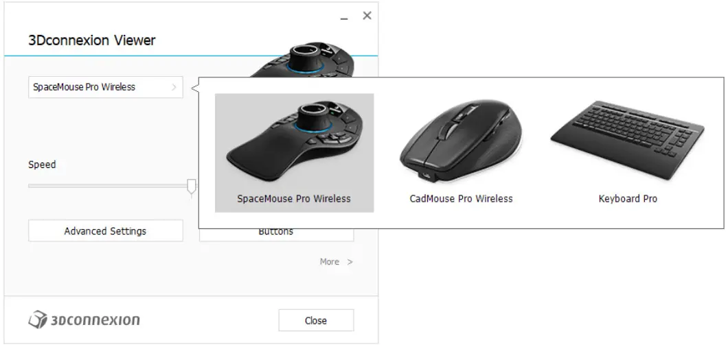 3Dconnexion 3DX 700040 SpaceMouse Pro Wireless 3D Mouse - Speed